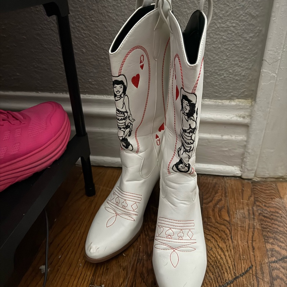 White Cowboy Boots
